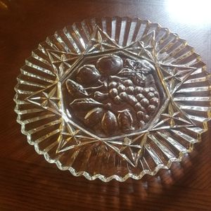 Glass serving dish